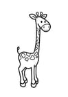 Coloring page Giraffe
