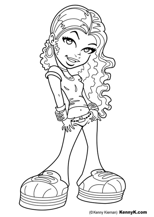 Coloring Page girl - free printable coloring pages - Img 20064