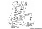 Coloring pages girl