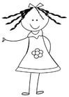 Coloring pages girl