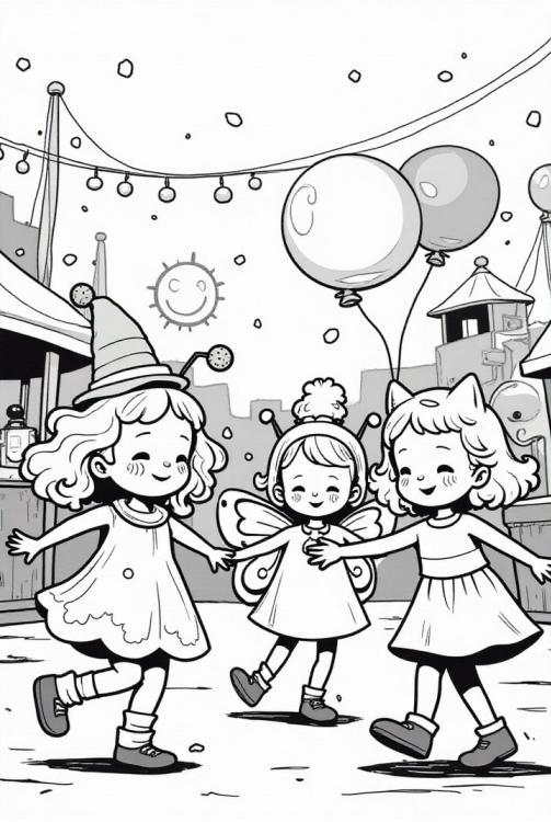 girlfriends at carnival