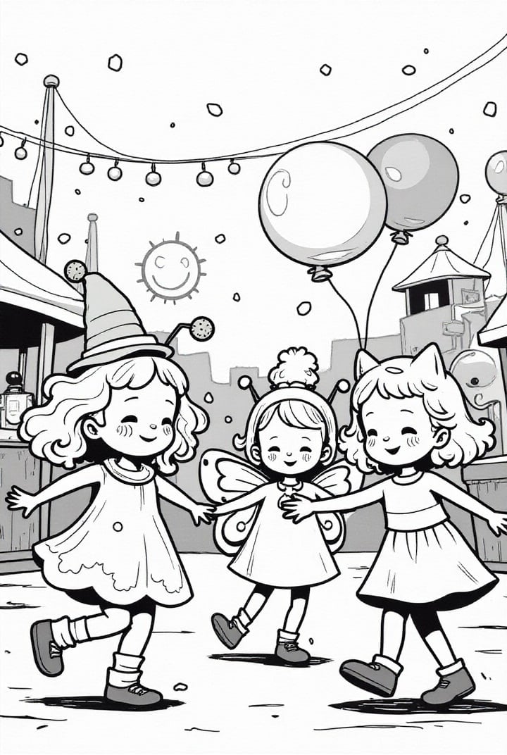 girlfriends at carnival