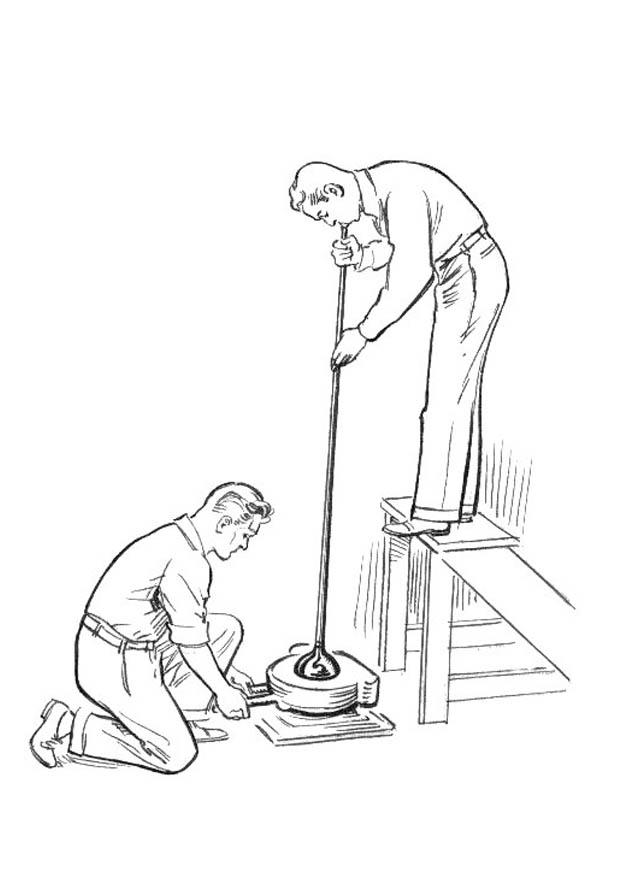 Coloring page glassblower