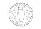 Coloring page globe