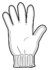 Coloring page glove