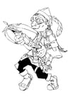 Coloring page gnome - gnome