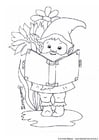 Coloring pages gnome