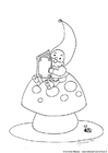 Coloring pages gnome