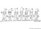 Coloring pages gnomes