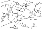 Coloring page golf