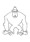 Coloring pages gorilla