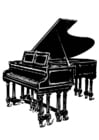 Coloring pages Grand Piano