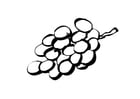 Coloring page grapes