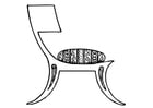 Coloring pages Greek Chair