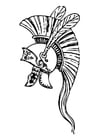 Coloring pages Greek Helmet