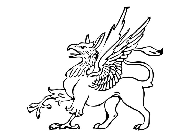 Coloring page griffin