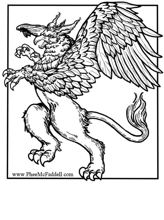 Coloring page Griffin