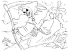 Coloring pages Grim Reaper