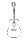 Coloring page guitar