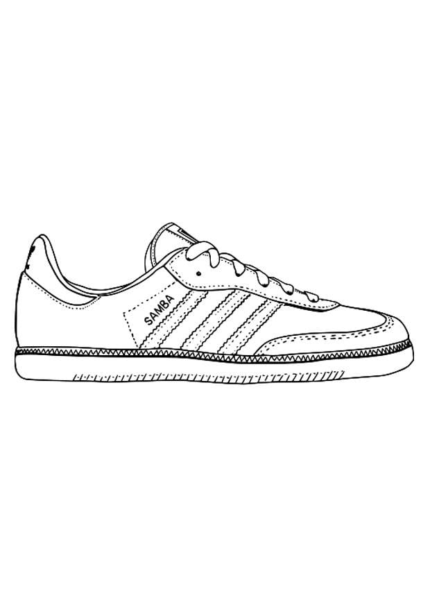 Coloring page gym shoe