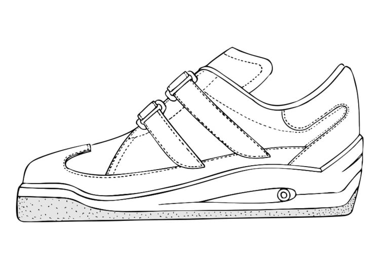 Coloring page gym shoe