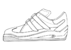 coloring-page gym shoe