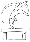 coloring-page gymnastics