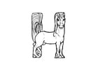 Coloring pages h-horse