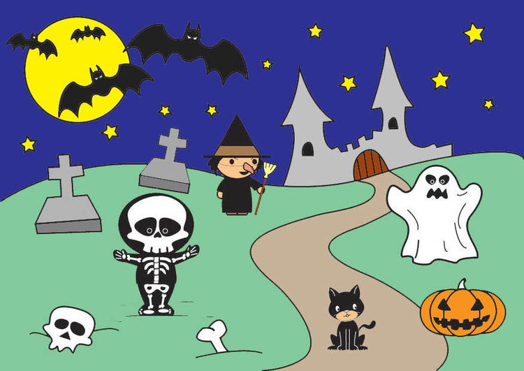 Coloring page Halloween