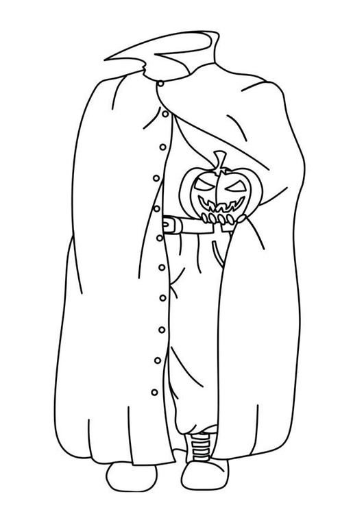 Coloring page halloween ghost