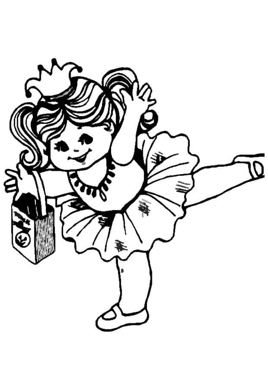 Coloring page halloween girl