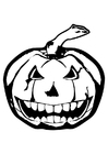 Coloring page halloween