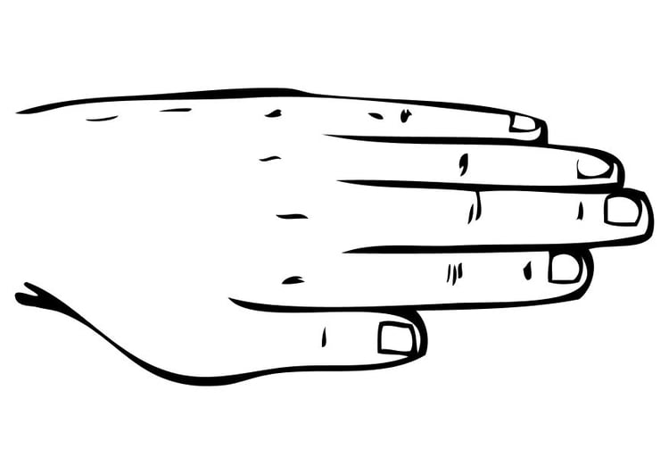 Coloring page hand