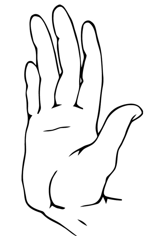 Coloring page hand