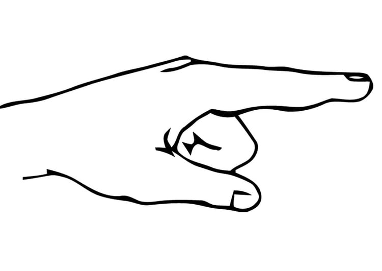 Coloring page hand