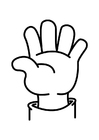 Coloring page hand