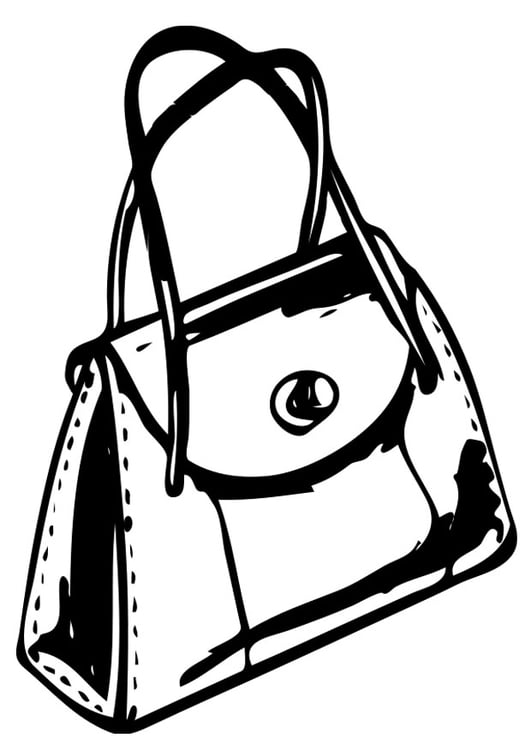 Download Coloring Page handbag - free printable coloring pages