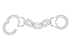 Coloring pages handcuffs