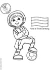 Coloring page Hans from Germany