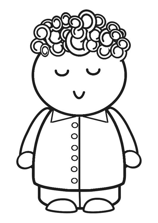 Coloring page happy