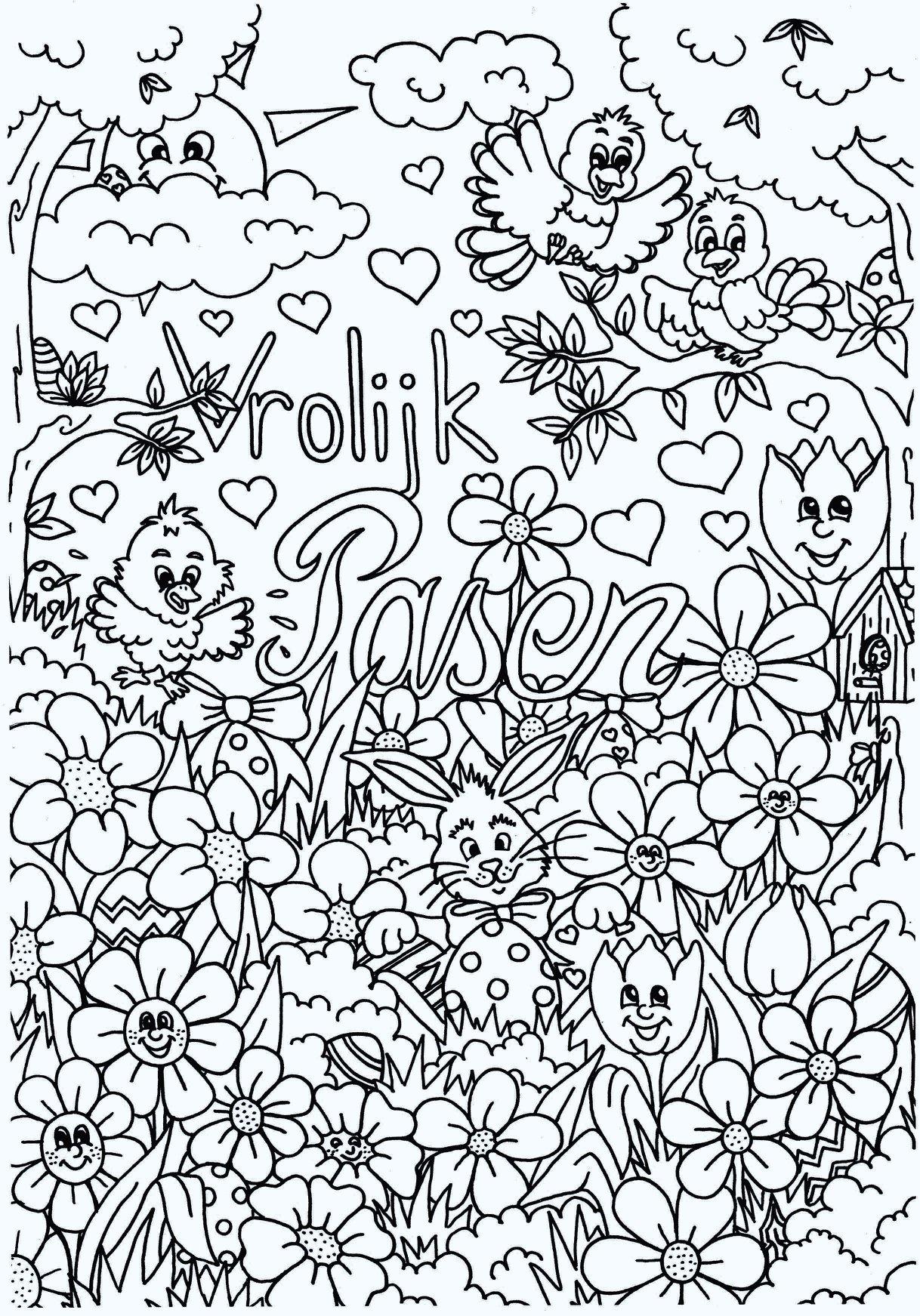 Coloring page Happy Easter