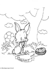 Coloring page happy easter