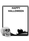 Coloring pages happy Halloween