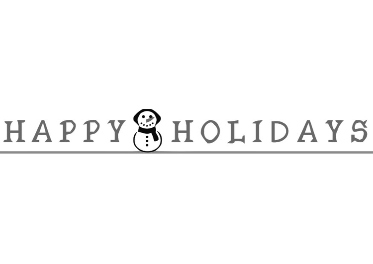 Coloring page Happy Holidays