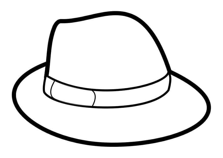 Coloring page hat