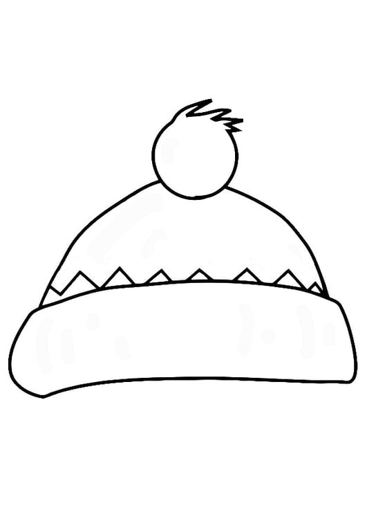 Coloring page hat