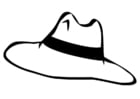 Coloring page hat