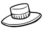 Coloring page hat