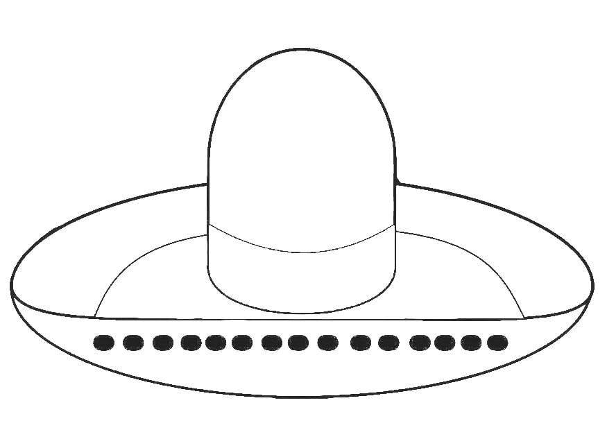 Coloring Page hat sombrero free printable coloring pages Img 19342