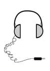 Coloring pages head phones